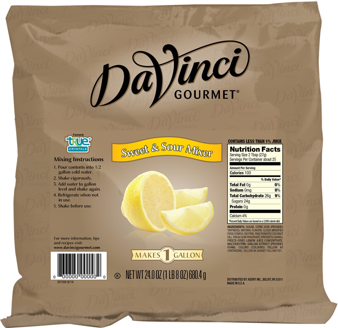 DaVinci Gourmet Sweet and Sour Mixer, 12 x 24 oz
