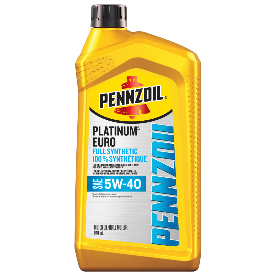 Pennzoil Platinum Euro Full Synthetic 5W-40 Motor Oil, 1 Quart