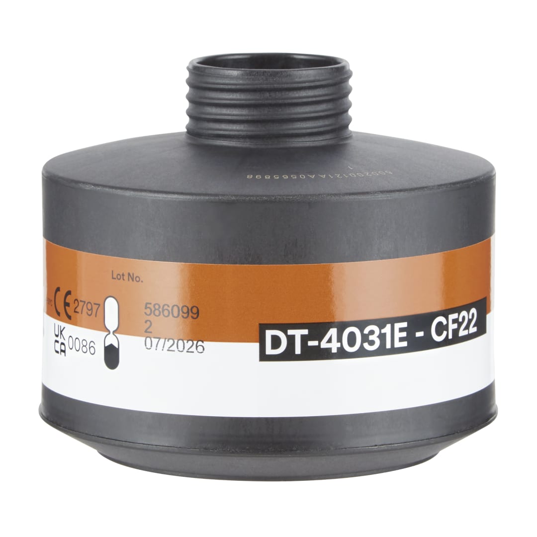 3M™ DIN Dişli Gaz/Buhar Kartuşu ve Partikül Filtresi CF22 A2P3 R D, DT-4031E