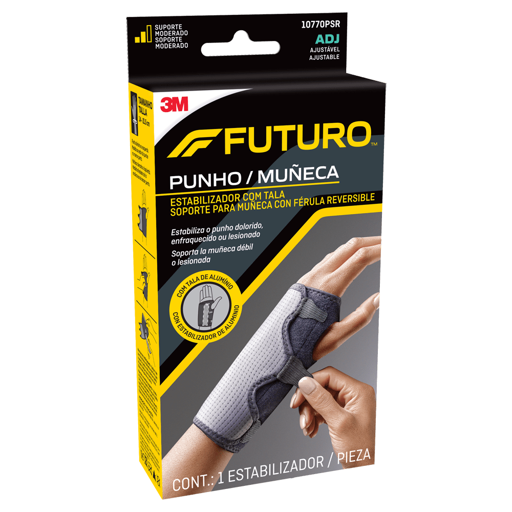 Munhequeira com Tala 3M FUTURO Bilateral, Tamanho Ajustável