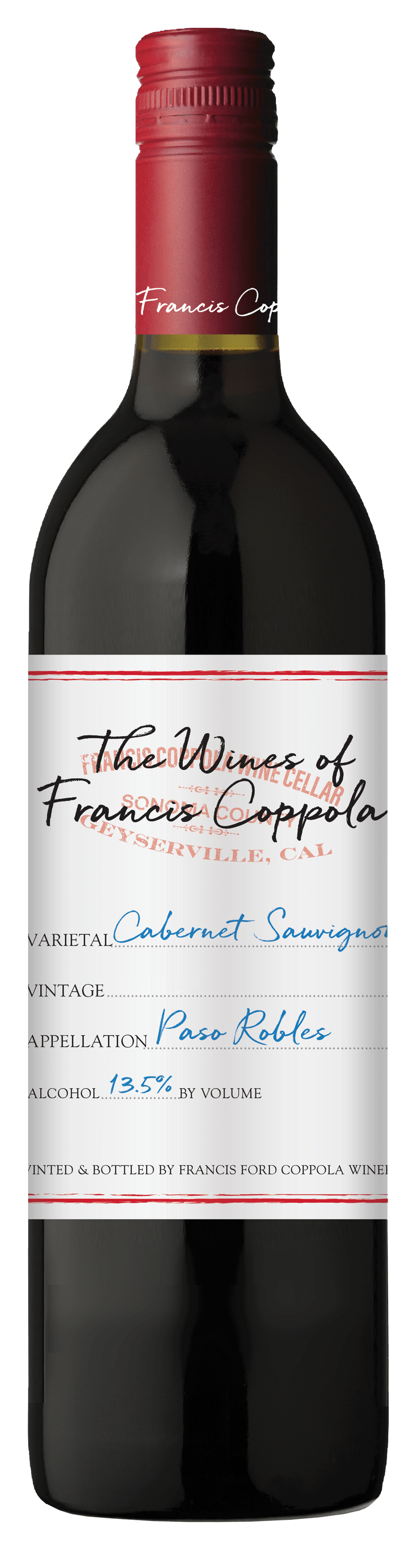 The Wines of Francis Coppola, Cabernet Sauvignon, Paso Robles, California, Red Wine, 750mL