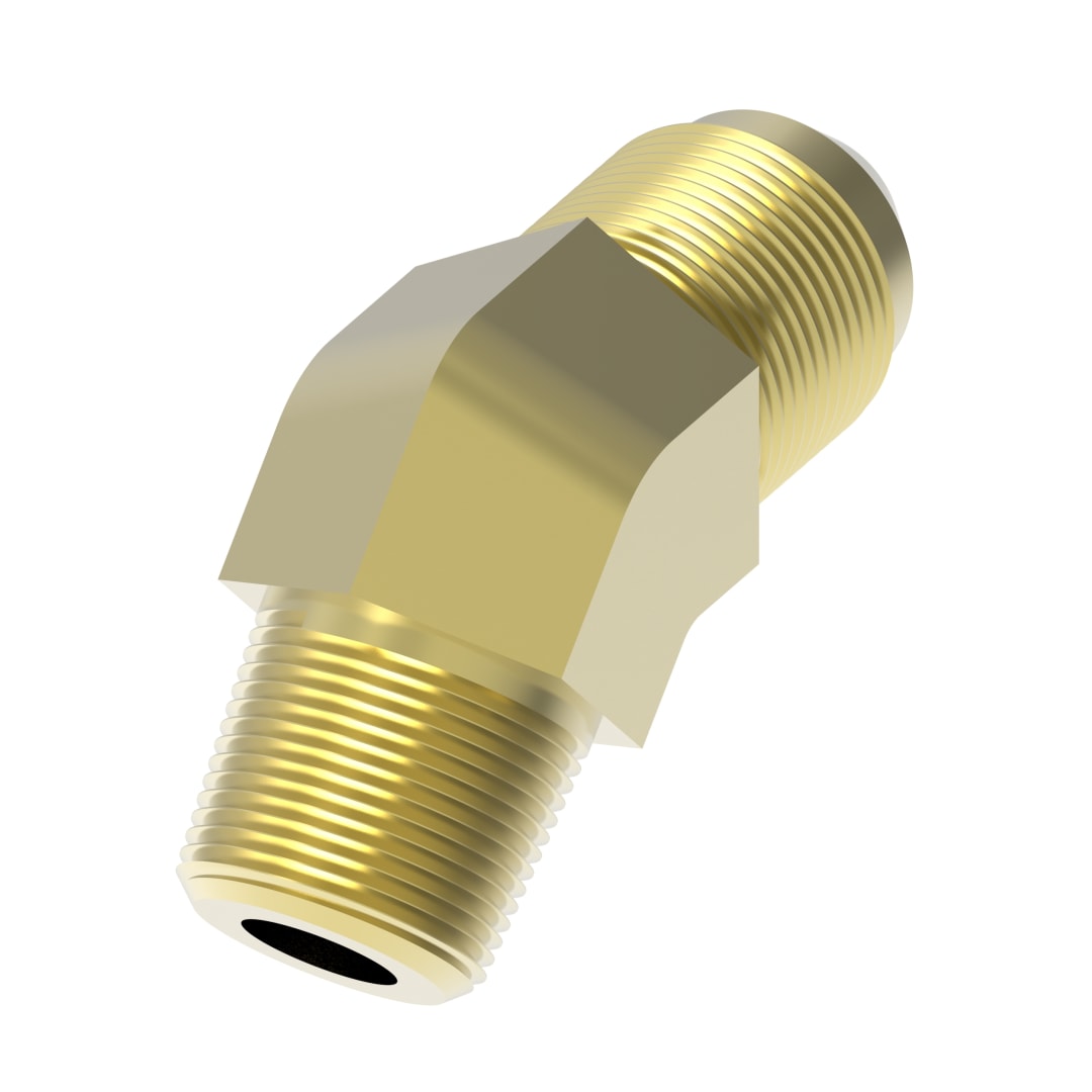 Aeroquip 1/4 NPT X 1/4 Male Sae Brass 45°