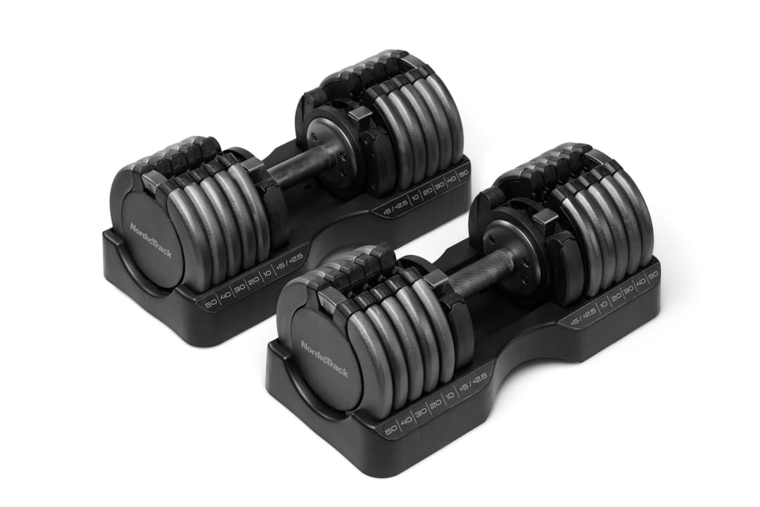 NordicTrack 55 lb. Select-A-Weight Dumbbell Pair