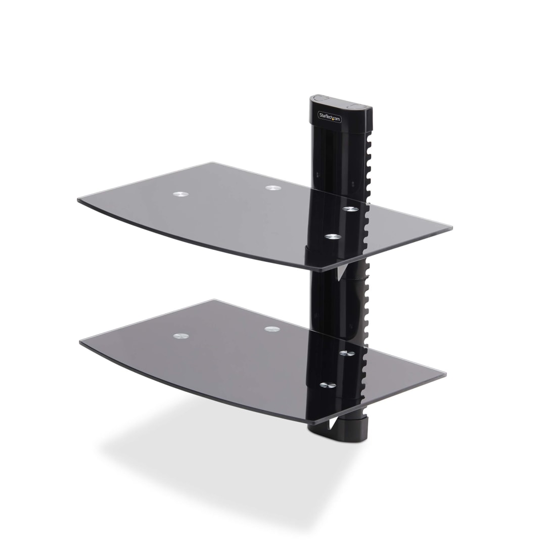 Dual Floating Shelf Wall-Mount Bracket for TV Accessories, C