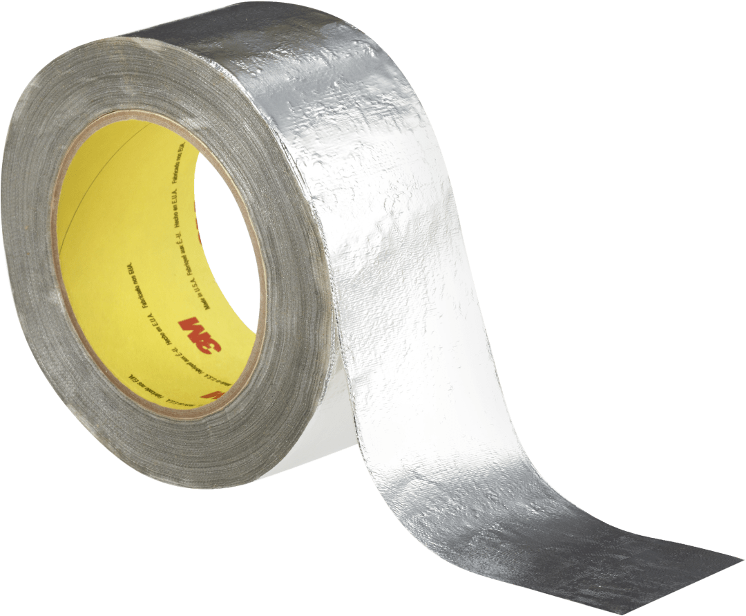 3M™ Aluminium-Glasgewebe-Klebeband 363, Silber, 12 mm x 33 m, 0.19 mm