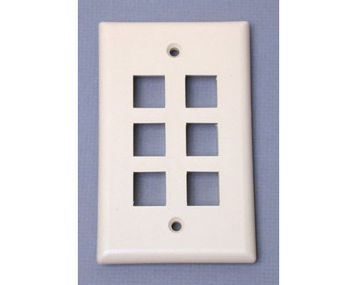 *D*6 Outlet Universal Wallplate-Ivory