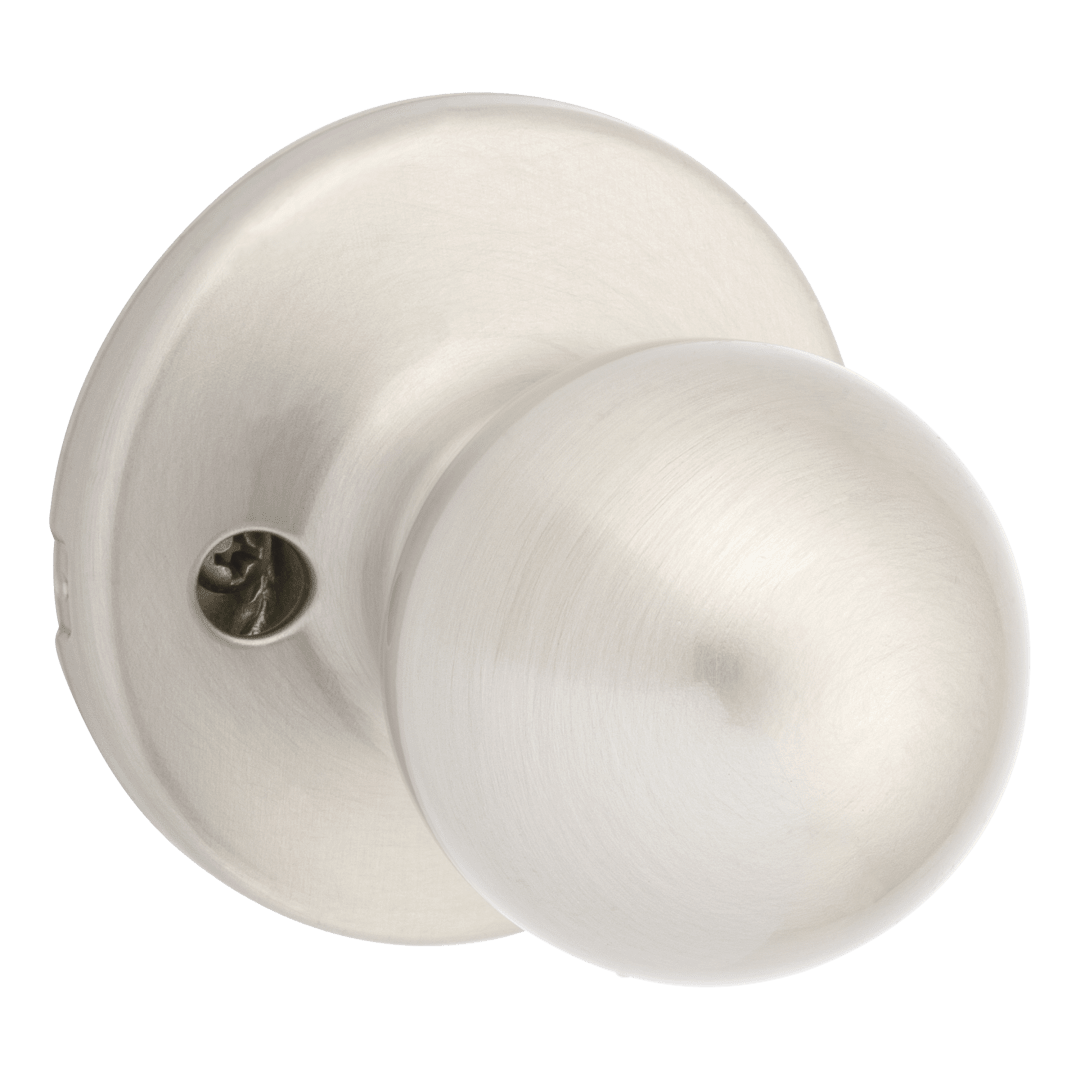 Polo Dummy Doorknob in Satin Nickel with Microban Protection