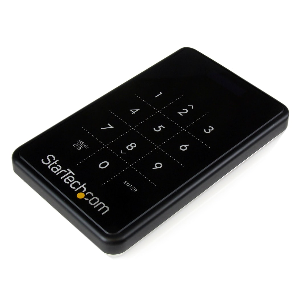 Portable USB 3 Encrypted Hard Drive HDD Enclosure