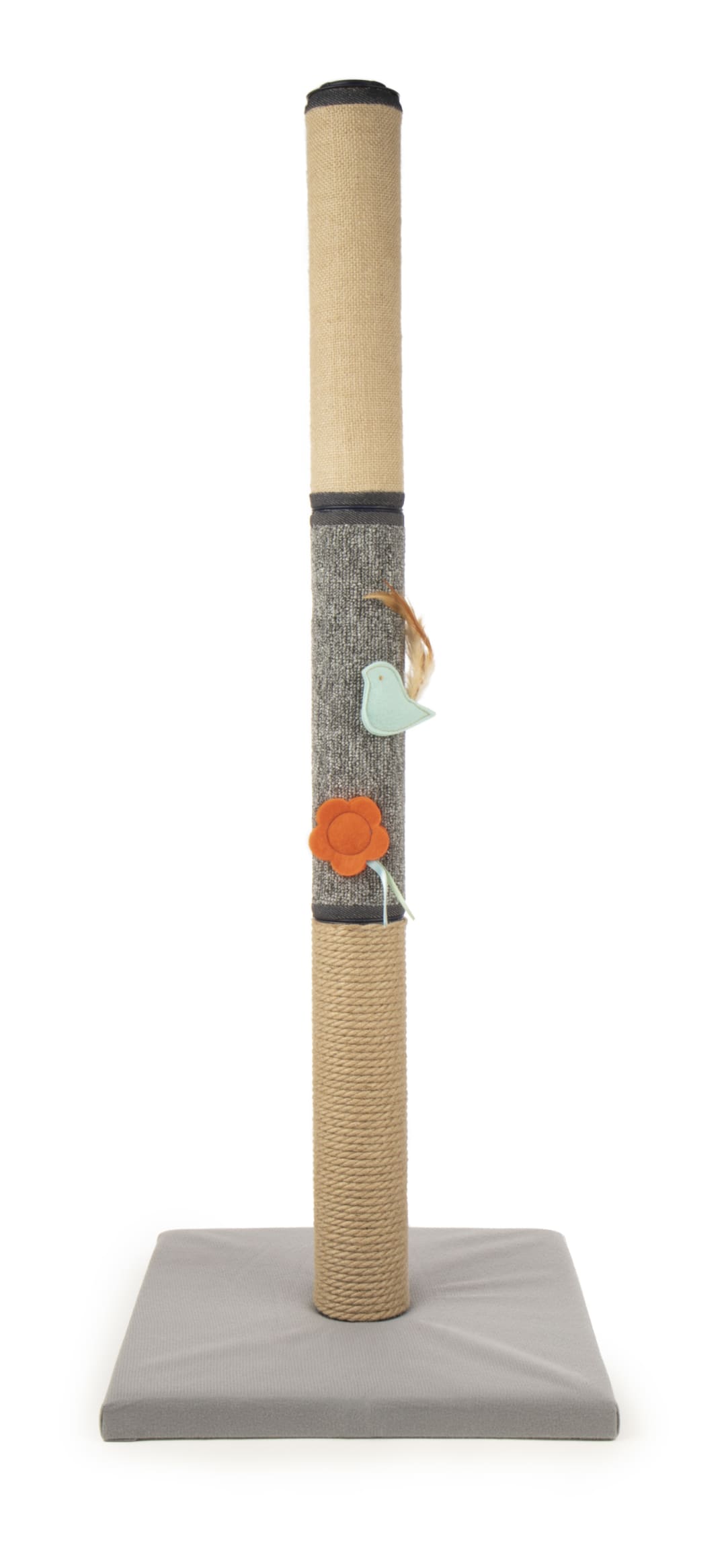 SmartyKat Triple Tower 3 Piece Interchangeable Carpet and Burlap Cat Scratch Post
