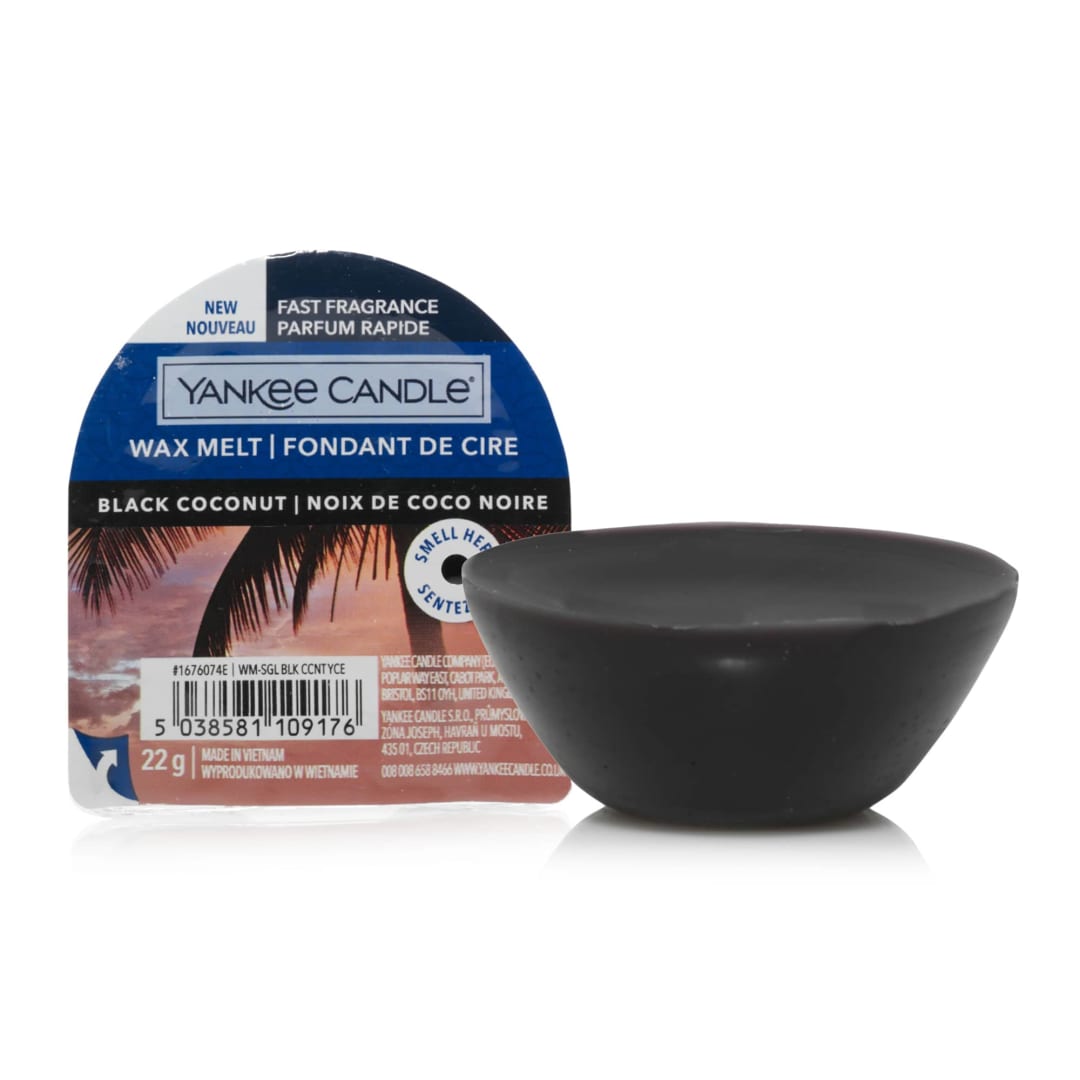 Yankee Candle® Wax Melts | Black Coconut | Up to 8 Hours of Fragrance | 1 Count