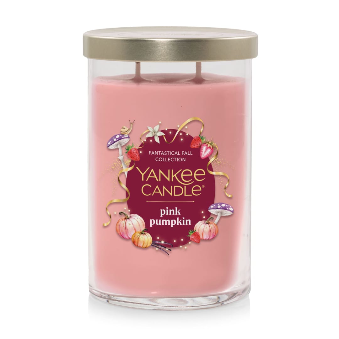 Yankee Candle Pink Pumpkin Large Tumbler Scented Candles, 20 oz
