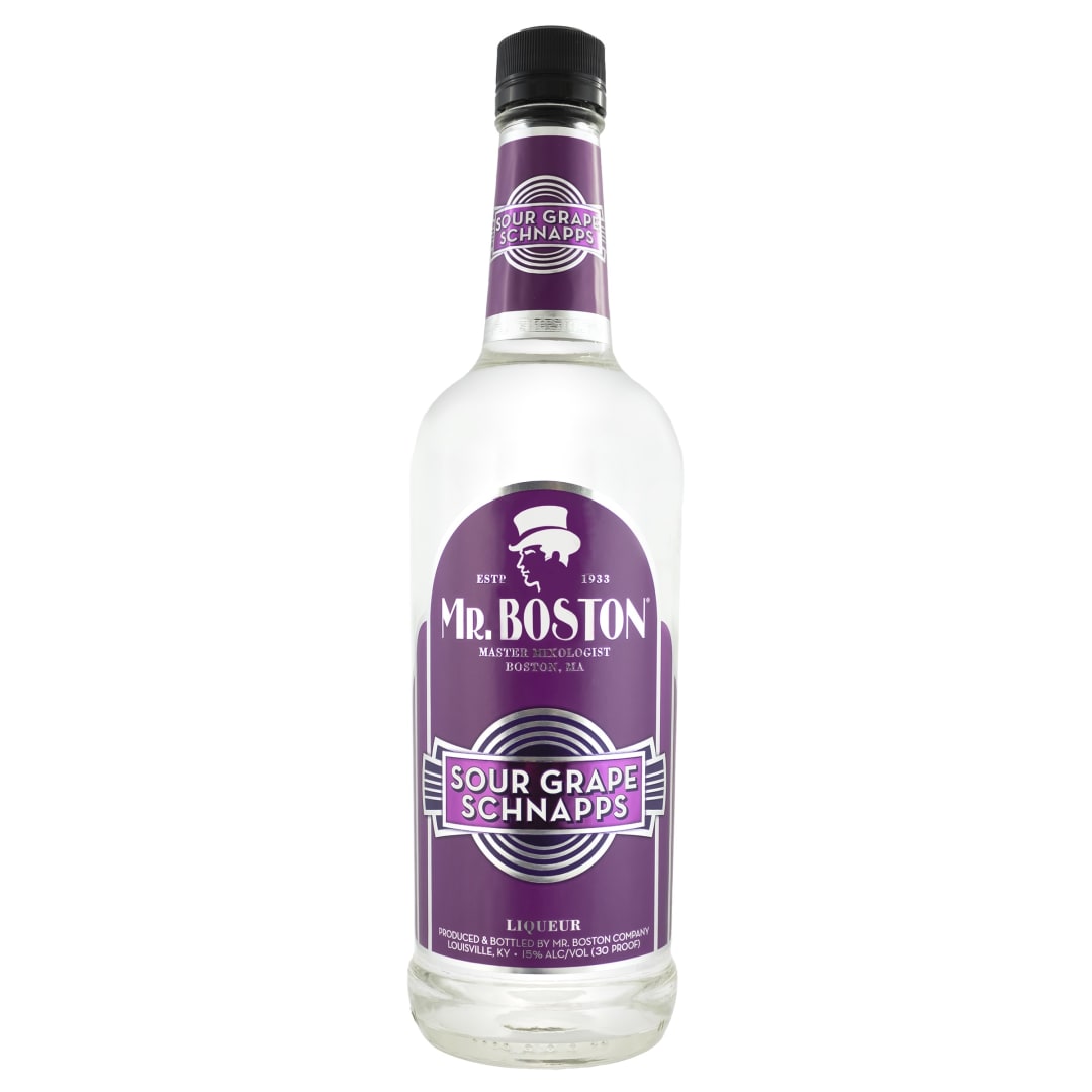 Mr. Boston Sour Grape Schnapps 750ml 30 Proof