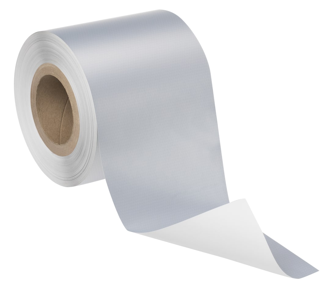 3M™ Manipulationssicheres Etikettenmaterial 76971, Silber matt , Jumbobreite, Variable Rollenabmessung