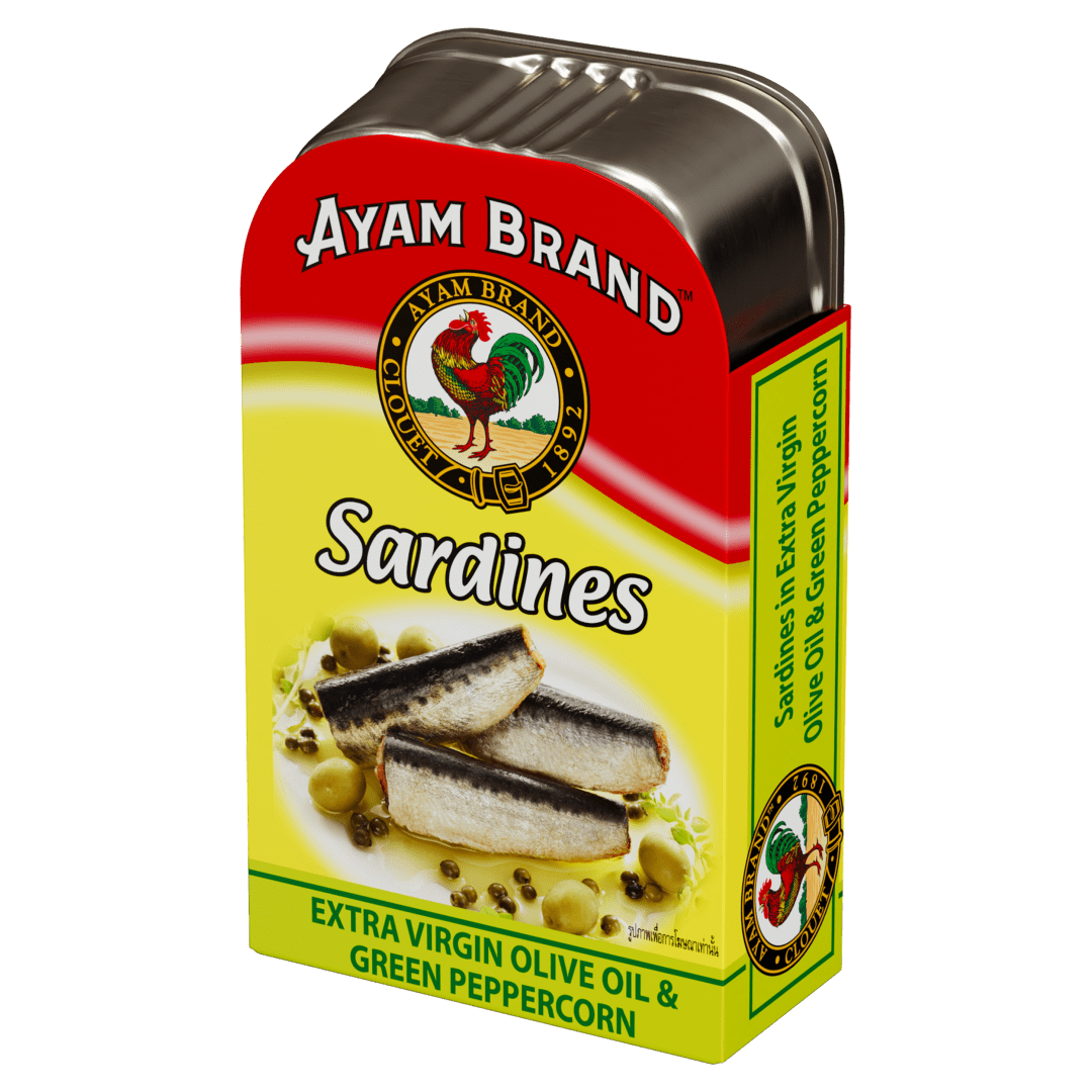 Sardines in Olive Oil &amp; Green Peppercorn 12x120g