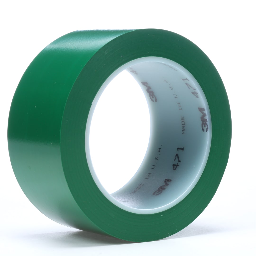 3M™ Vinil Bant 471, Yeşil, 1219 mm x 33 m, 0.14 mm