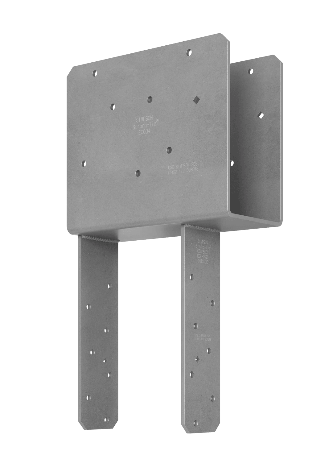 Simpson Strong-Tie ECCQ46SDS2.5 ECCQ™ End Column Cap for 4x Beam, 6x Post, with Strong-Drive® SDS Screws