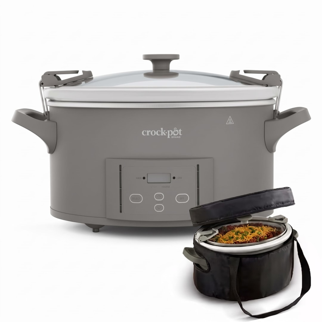 SLOWCOOKER CRP 7QT CDWN CNC GRY