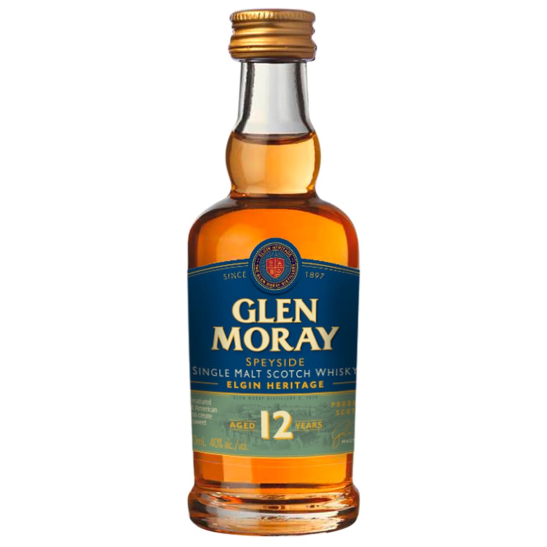 Glen Moray 12 Year Old Single Malt Scotch Whisky 50ml 80 Proof