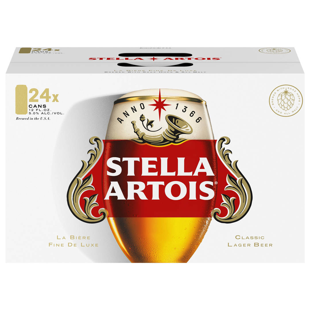 Stella Artois Premium Lager Beer 24 - 12 fl oz Cans