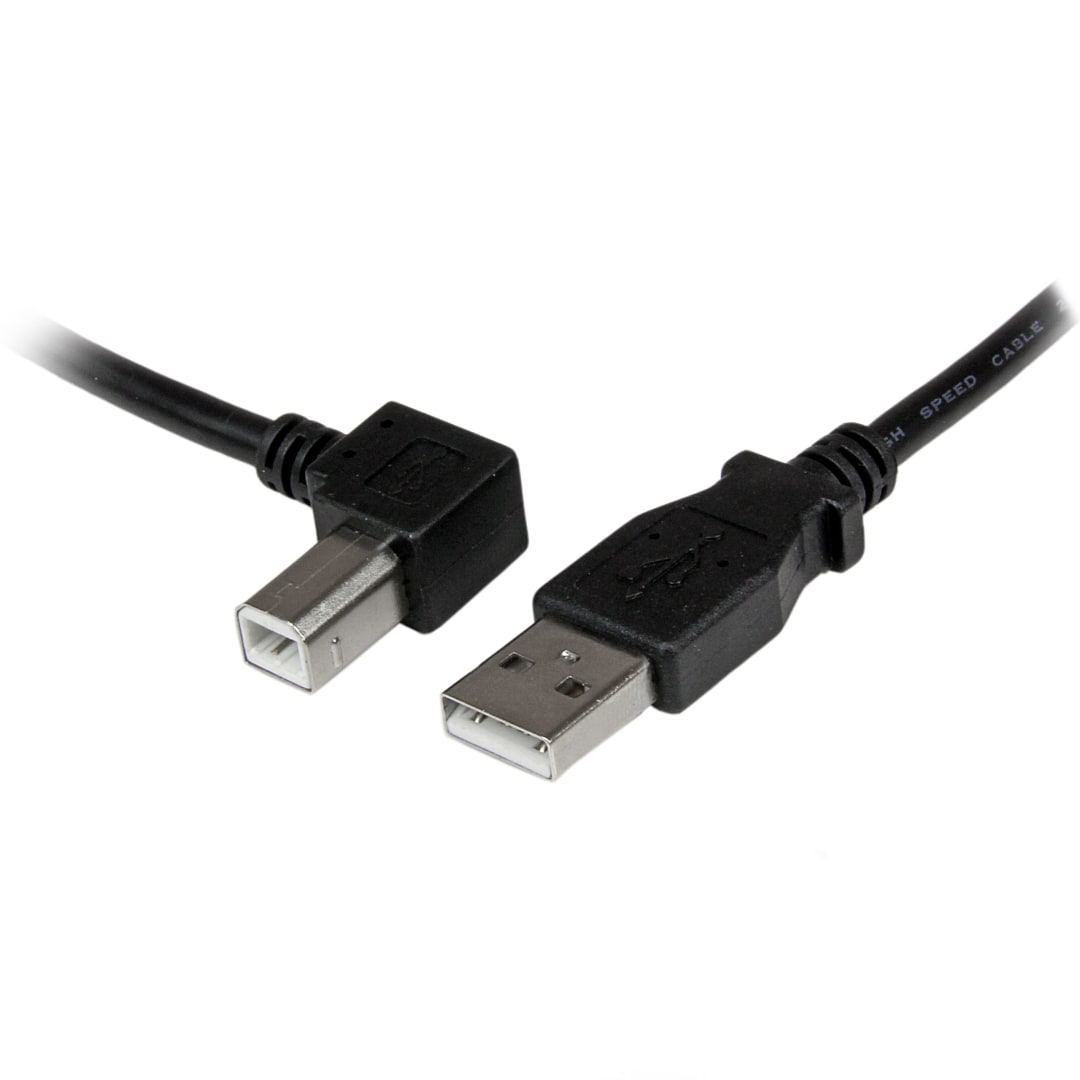 3m USB 2 0 A to Left Angle B Cable M M