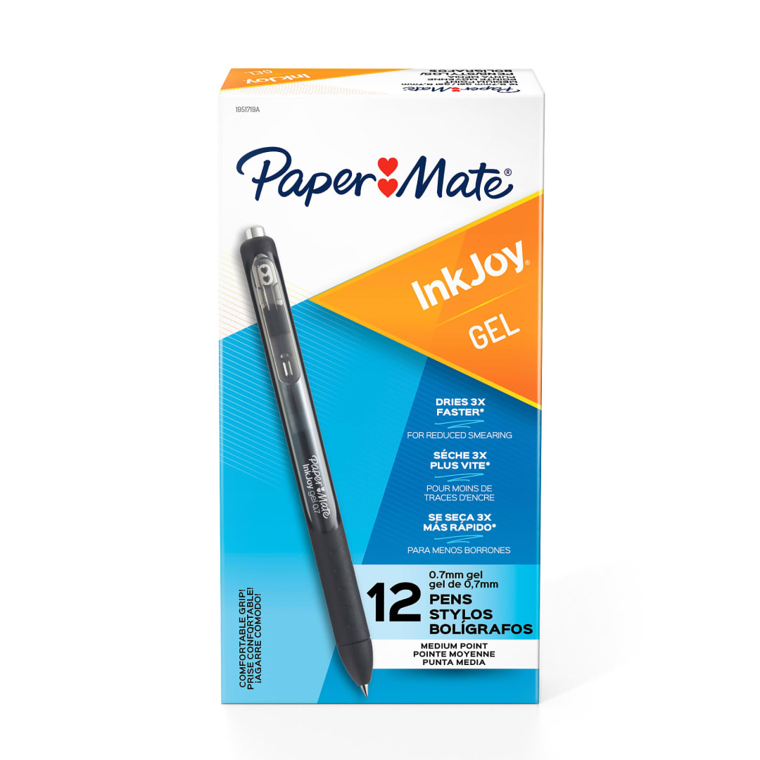 PM INKJOY GEL 0.7 12OS BLACK