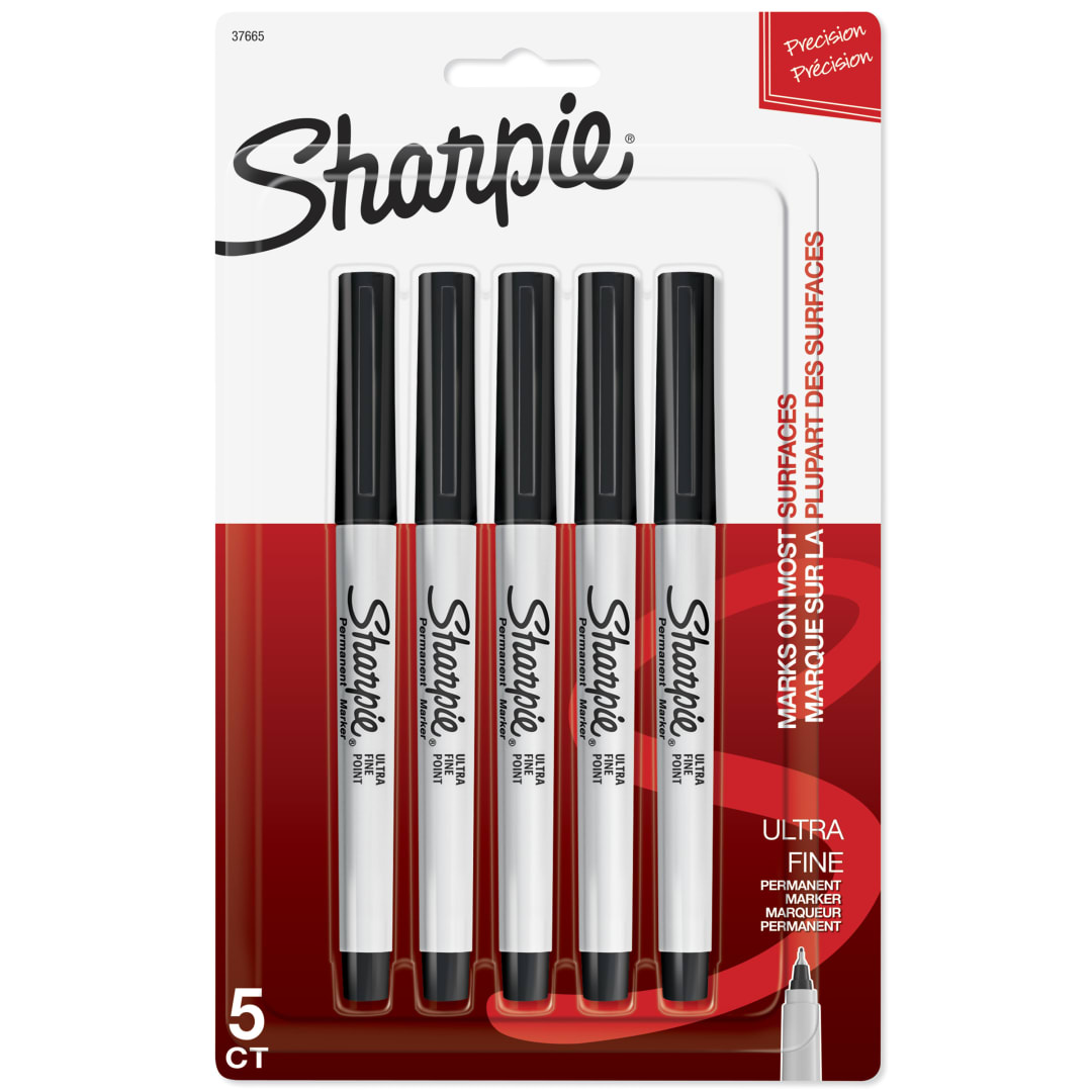OFC PK SHARPIE UFN BLK 5 CARD