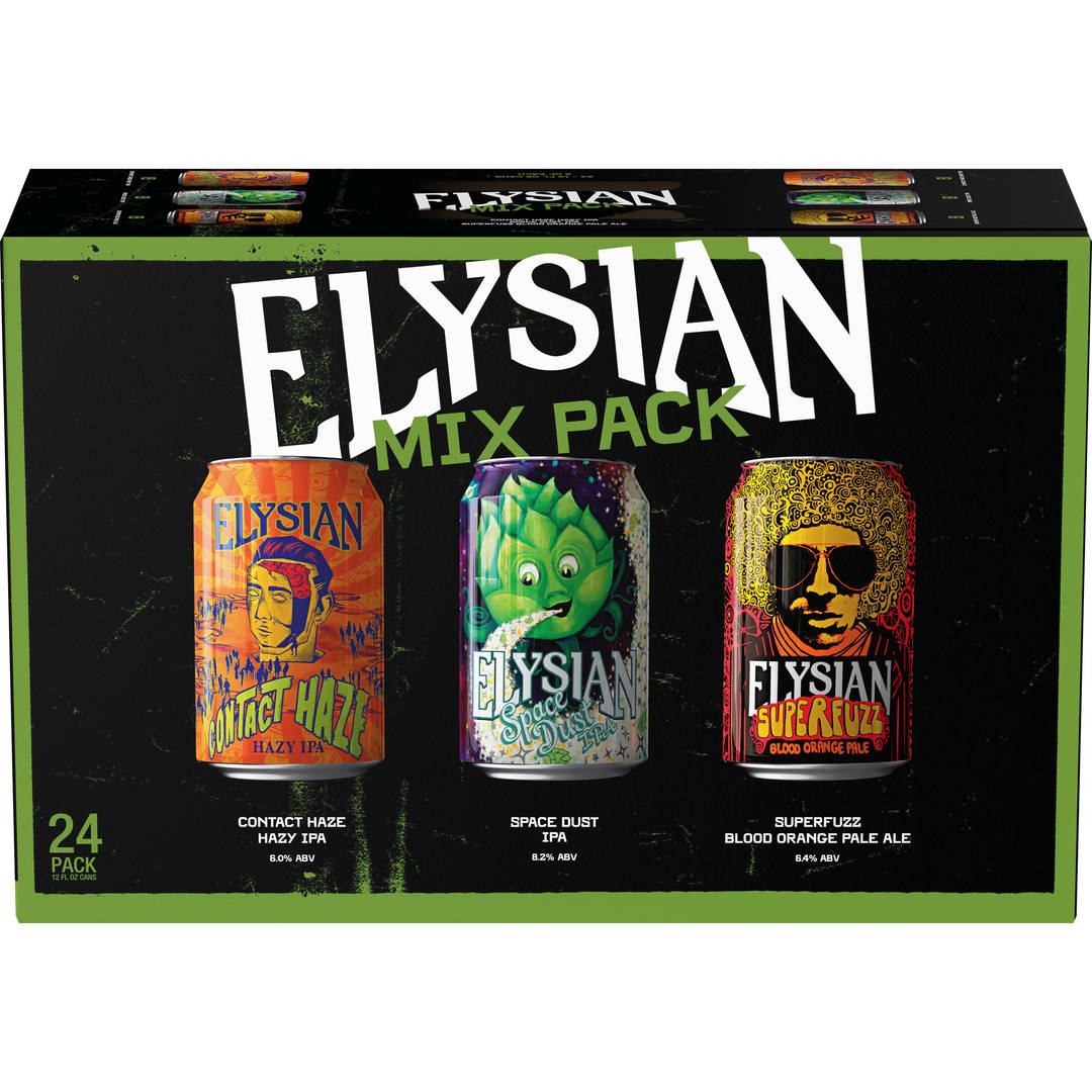 Elysian Brewing Mix Pack, 24 Pack 12 fl. oz. Cans