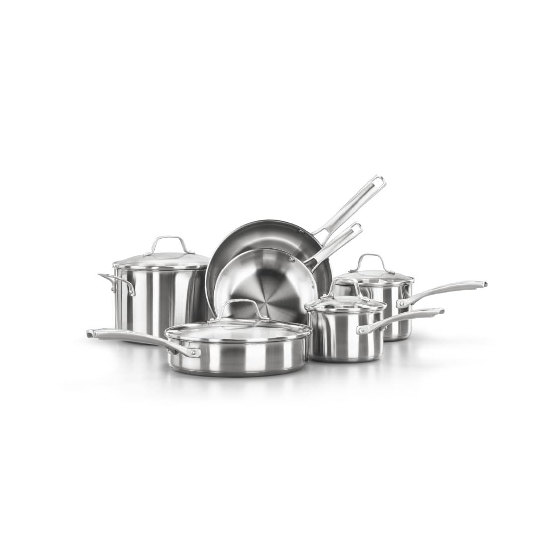 Calphalon® Classic™ Stainless Steel 10-Piece Cookware Set