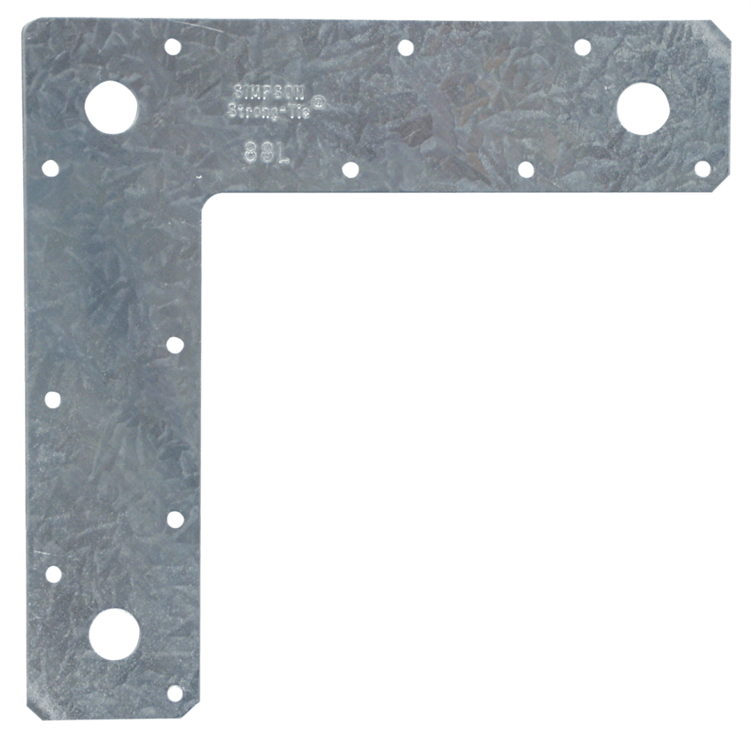 Simpson Strong-Tie 88L-R 8 in. x 8 in. 14-Gauge Galvanized L Strap