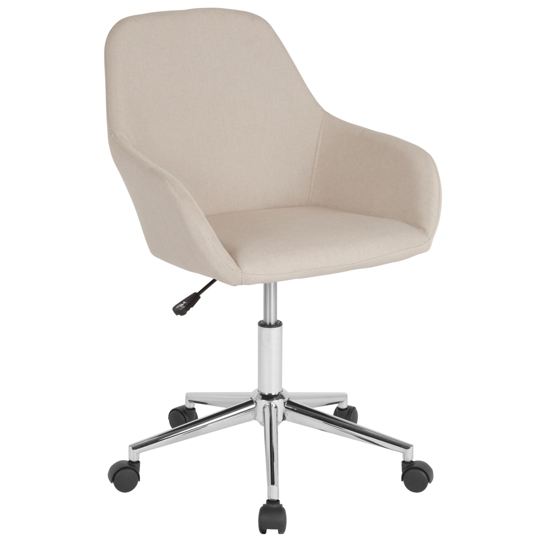 Cortana Home and Office Mid-Back Chair in Beige Fabric
