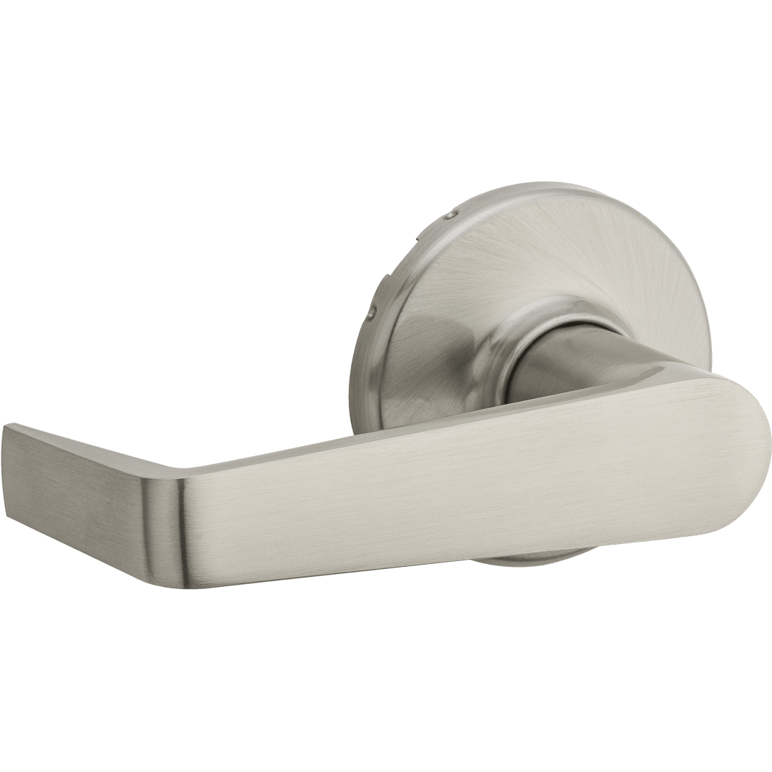 Kingston Round Dummy Lever in Satin Nickel with Microban Protection