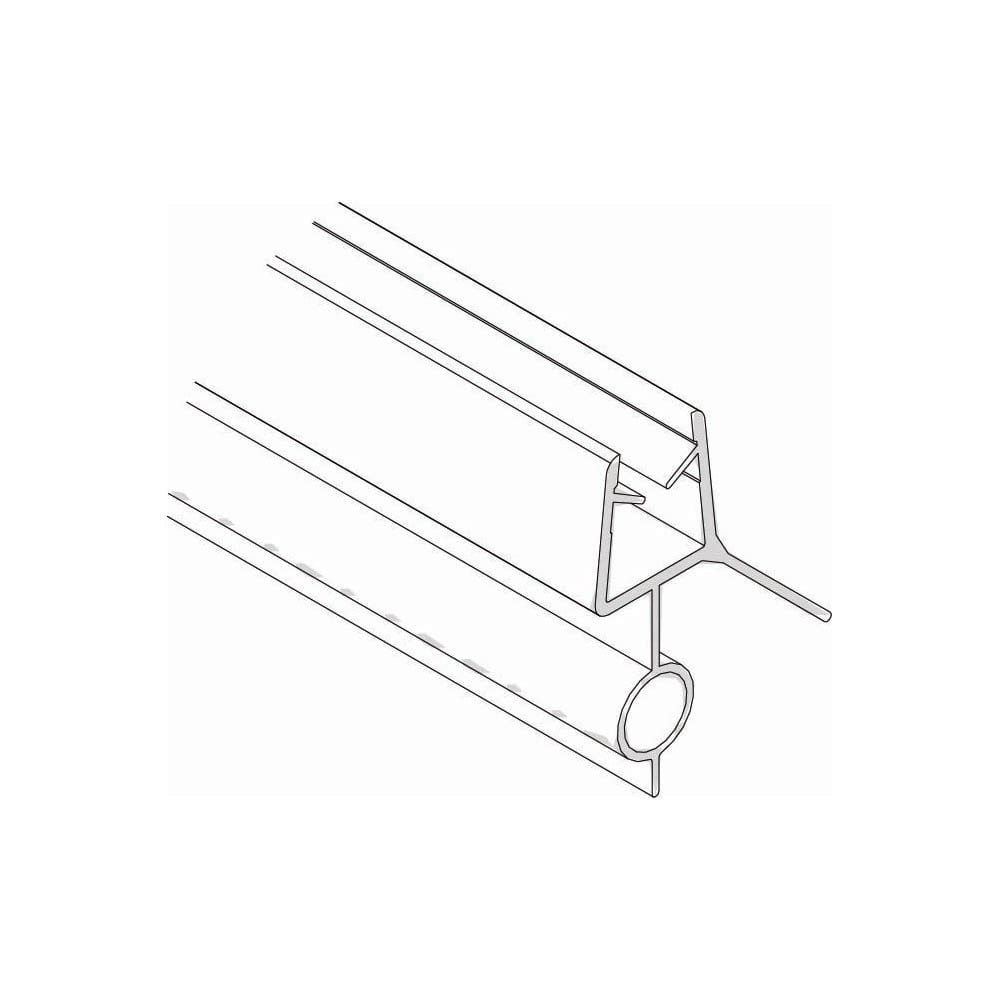 Clear Bottom Sweep Vinyl 33 1/16" Length for 6mm Glass