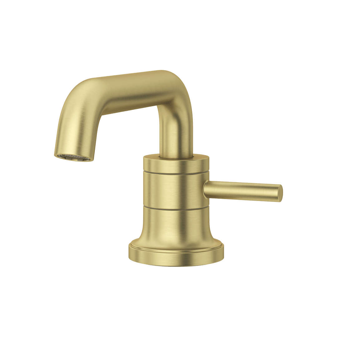 Tenet Single Control 4" Centerset Bathroom Faucet in Brushed Gold