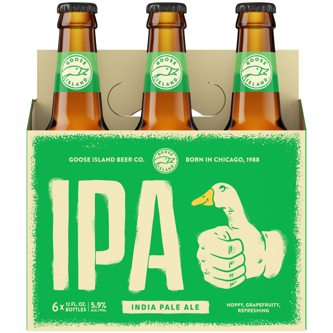 Goose Island IPA Craft Beer, India Pale Ale, 6 Pack Beer, 12 FL OZ Bottles