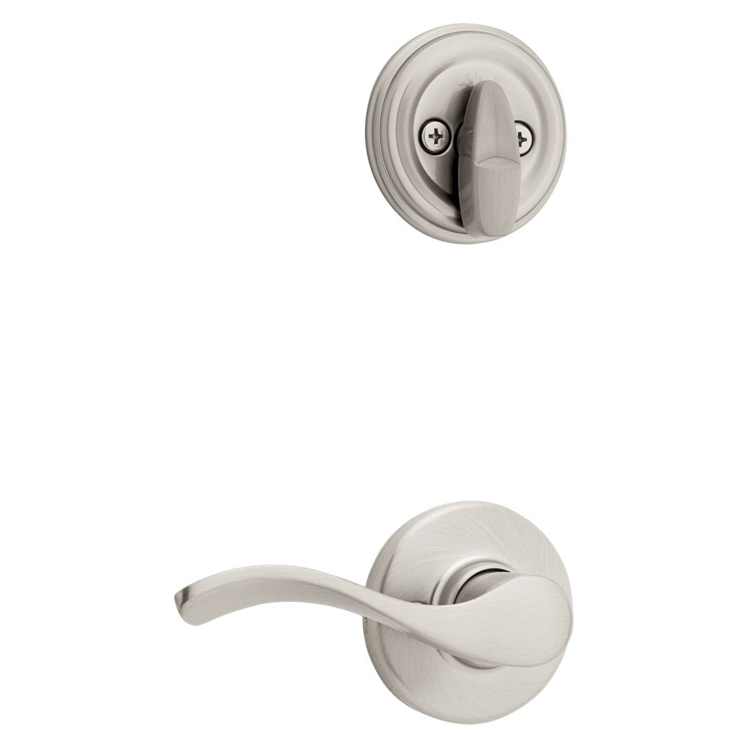 966 Single Cylinder Interior Pack w/ Balboa Right-Handed Lever Handlesets in Satin Nickel