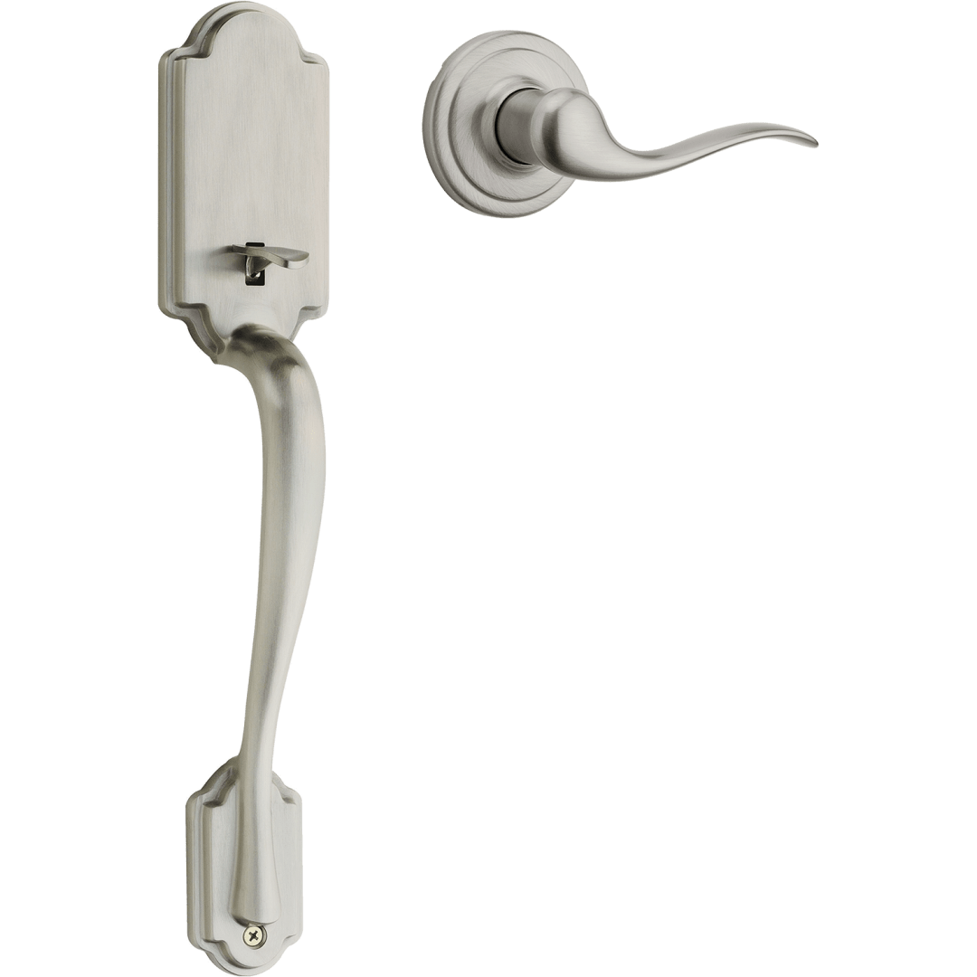 Arlington Handleset in Satin Nickel with Microban Protection