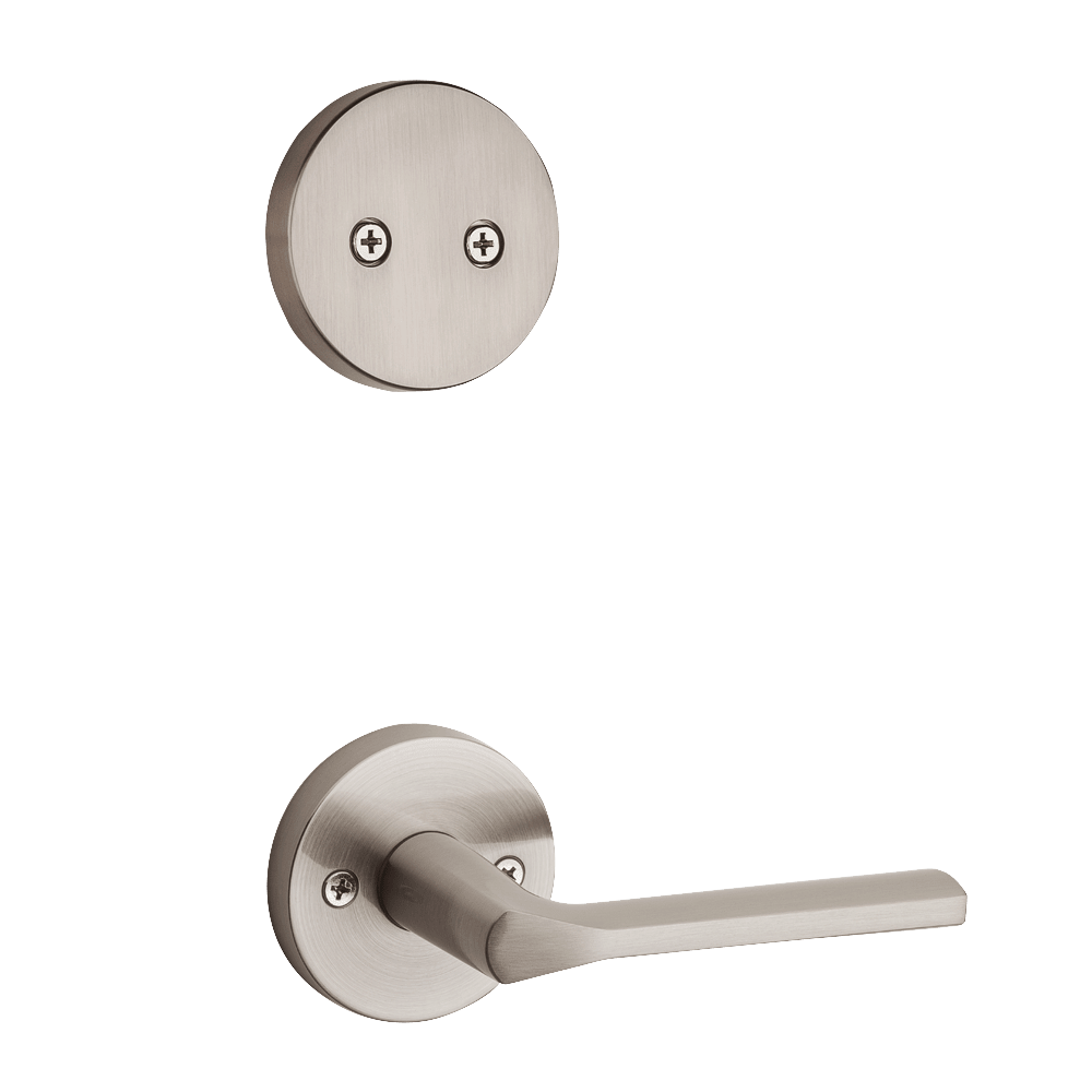 Lisbon Interior Pack with Interior Lever in Satin Nickel