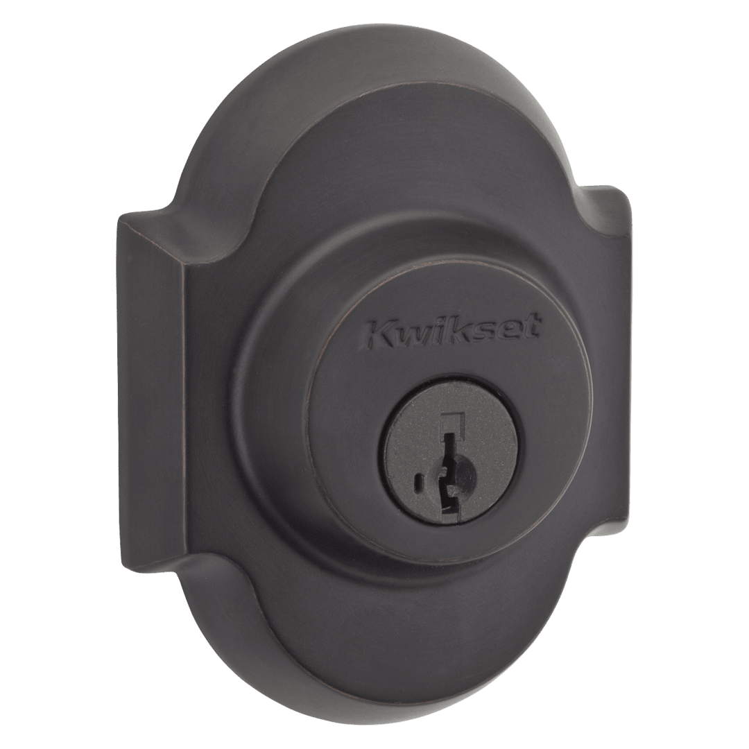 985 Austin Arched Deadbolt, Keyed Both Sides, featuring SmartKey Security™ in Venetian Bronze