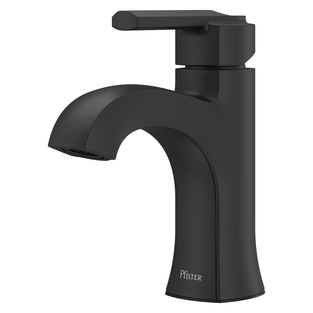 Vaneri Single Control 4" Centerset Bathroom Faucet in Matte Black