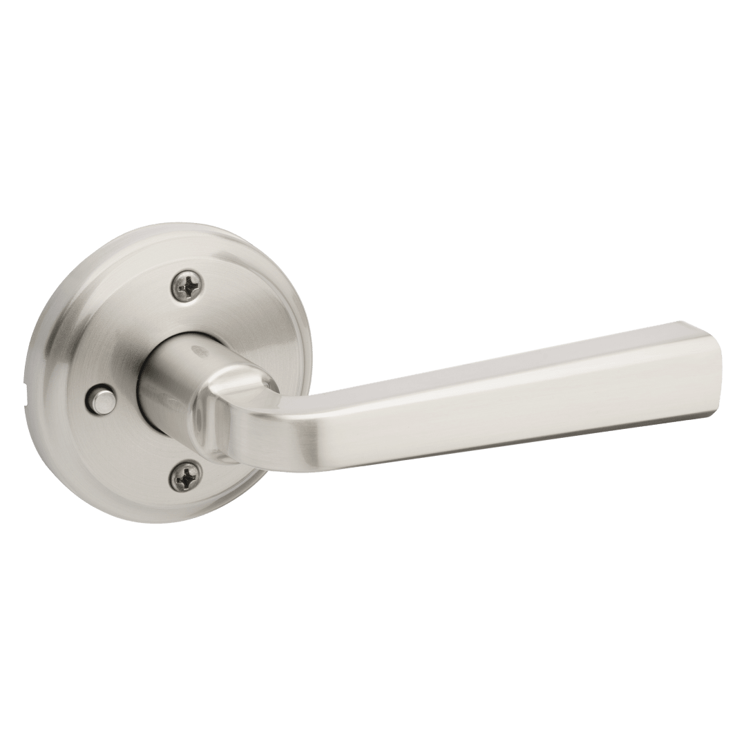 Trafford Bed/Bath Lever in Satin Nickel