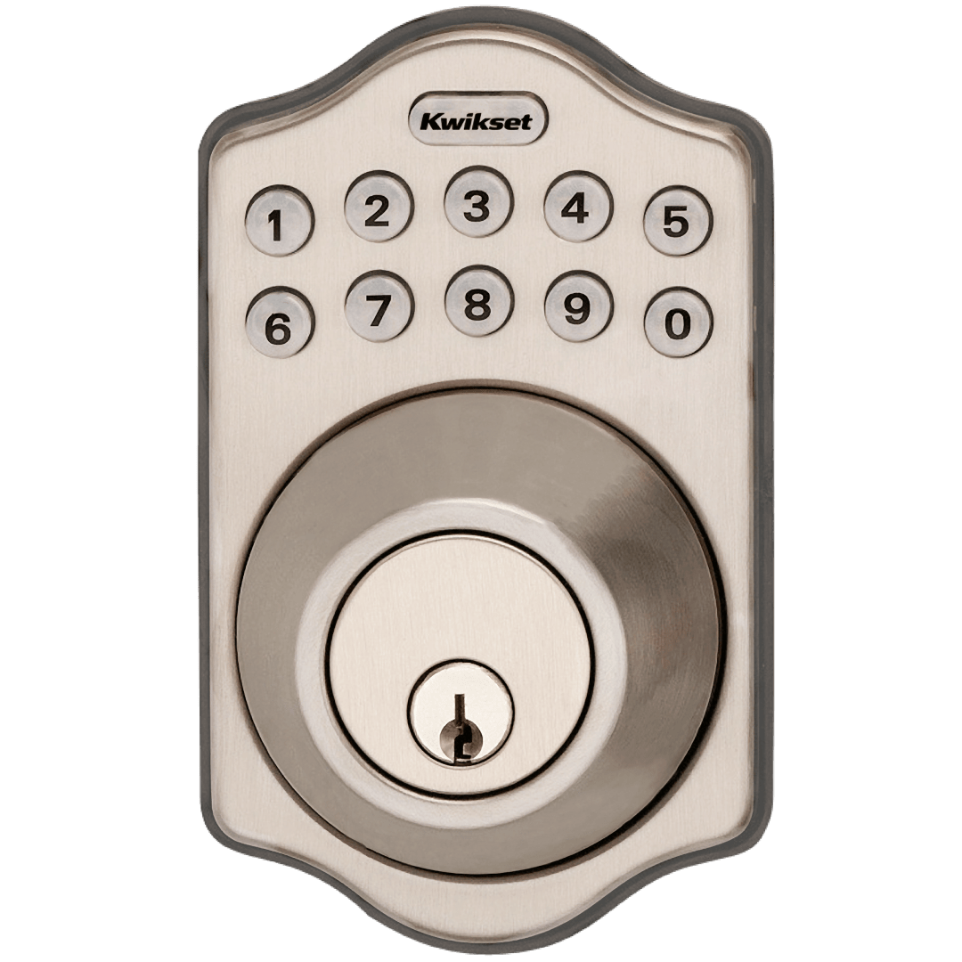264 Traditional Electronic Deadbolt in Satin Nickel