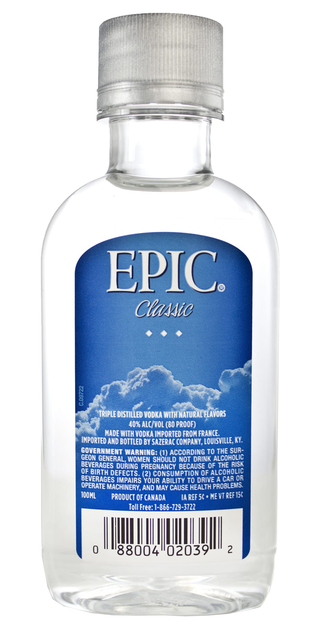 Epic Classic Vodka 100ml 80 Proof