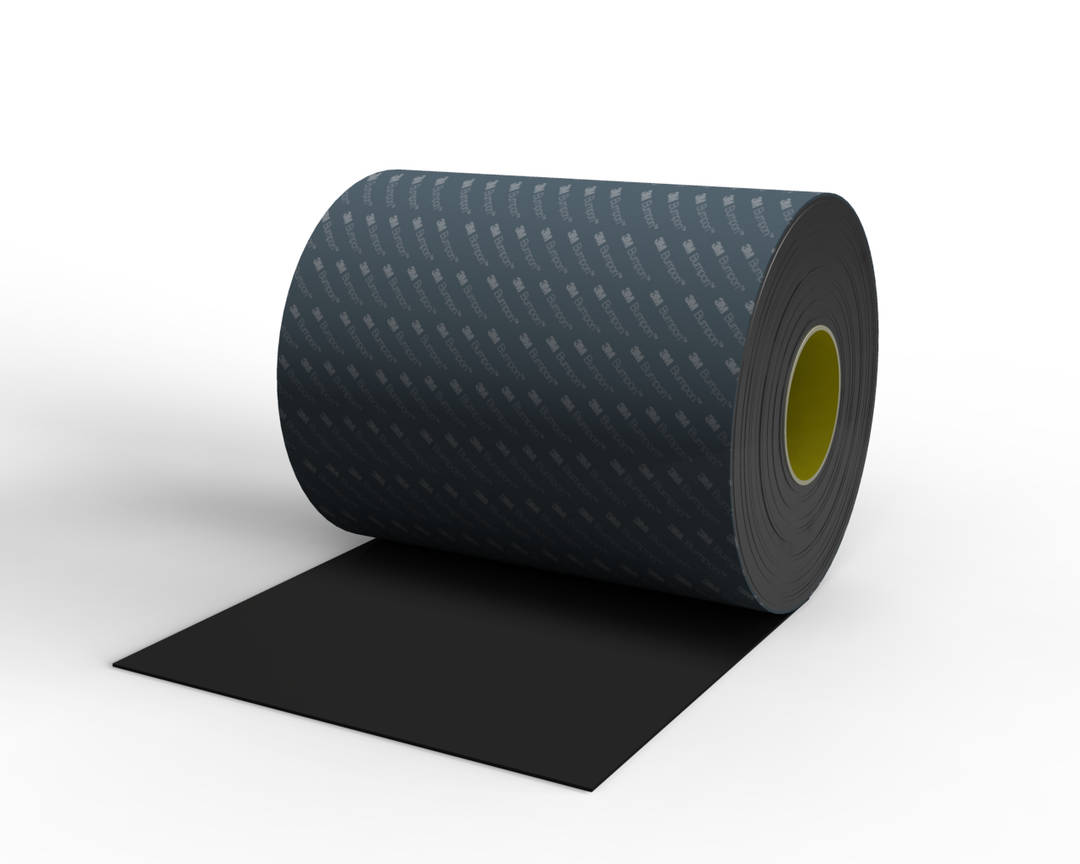 3M™ Bumpon™ Rolo Resiliente SJ6212 Preto R25FL, 114,3 mm x 32,92 m