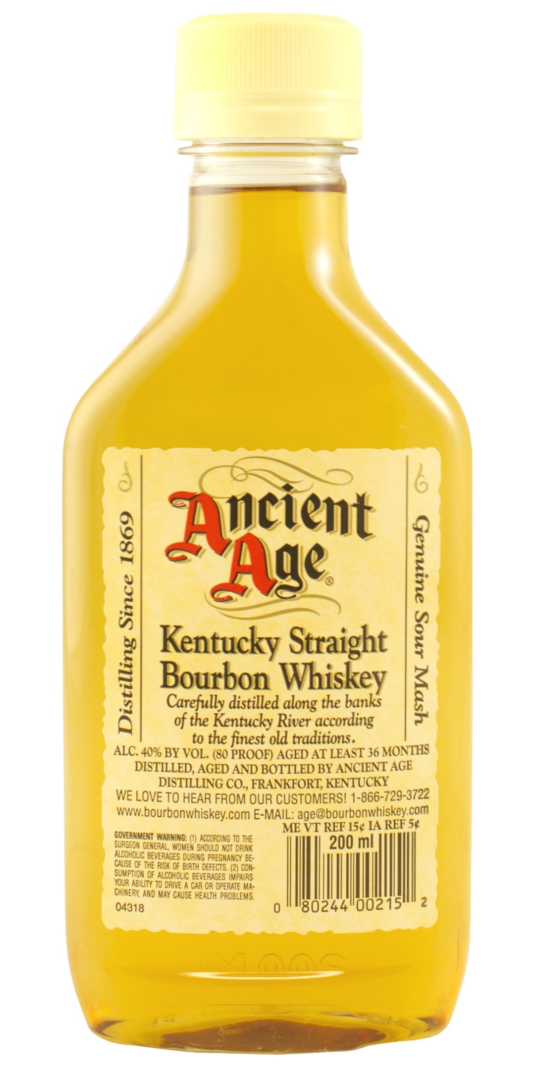 Ancient Age Kentucky Straight Bourbon Whiskey 200ml 80 Proof