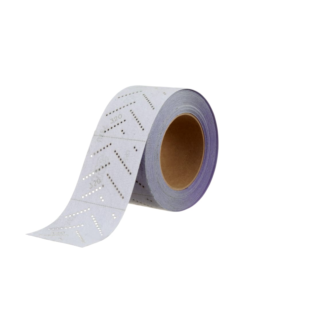3M™ Cubitron™ II Hookit™ Temiz Zımparalama Yaprak Rulo 737U, 70 mm x 12 m, Çok Delikli, 320+, 51436