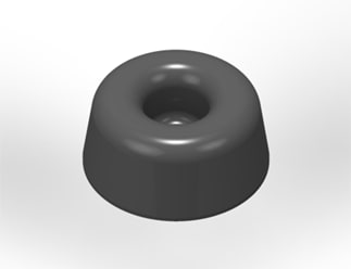 3M™ Bumpon™ SJ5009 Elastikpuffer, Grau, 22,3 x 10,1 mm, Klebstoff Natur-Kautschuk R-30