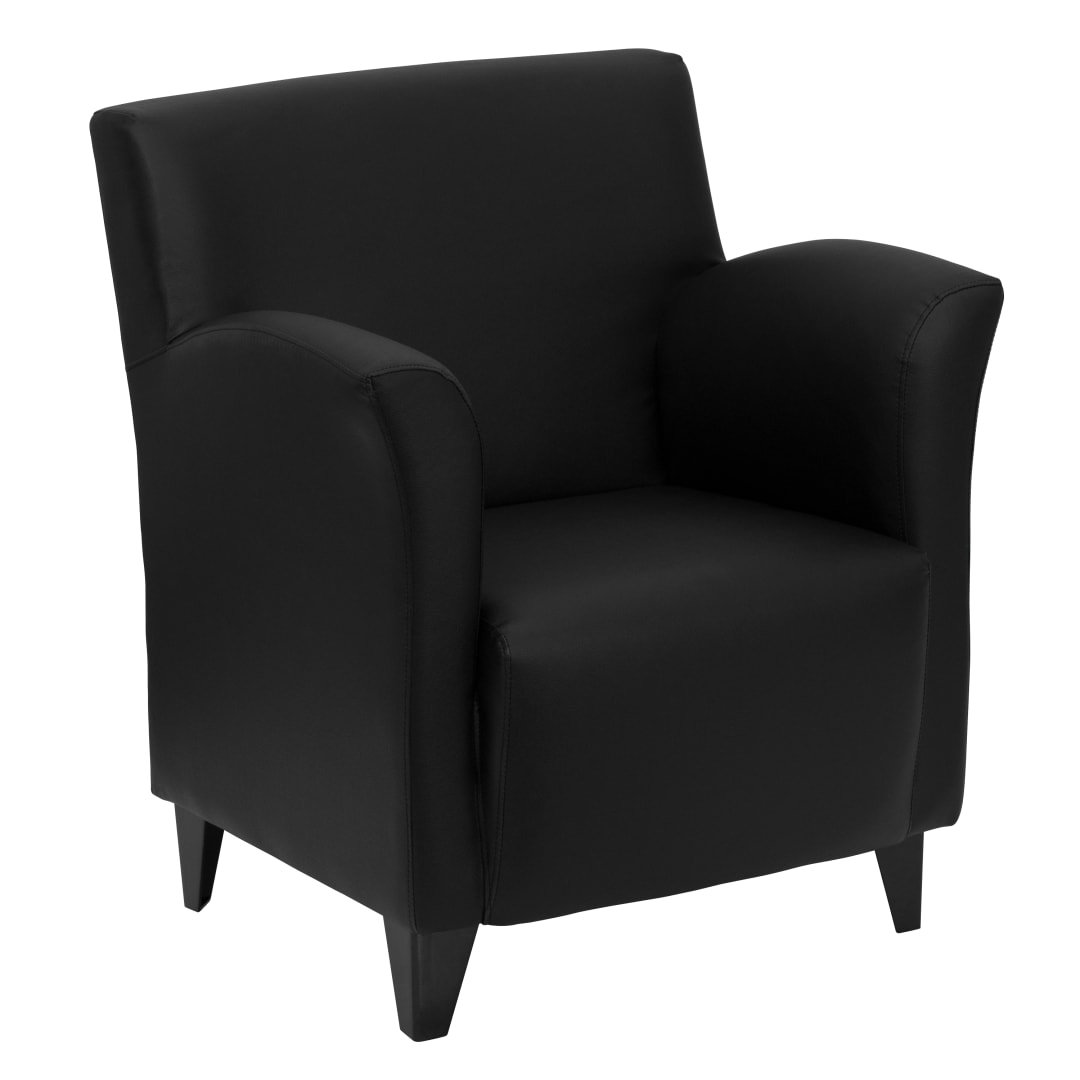 HERCULES Roman Series Black LeatherSoft Lounge Chair