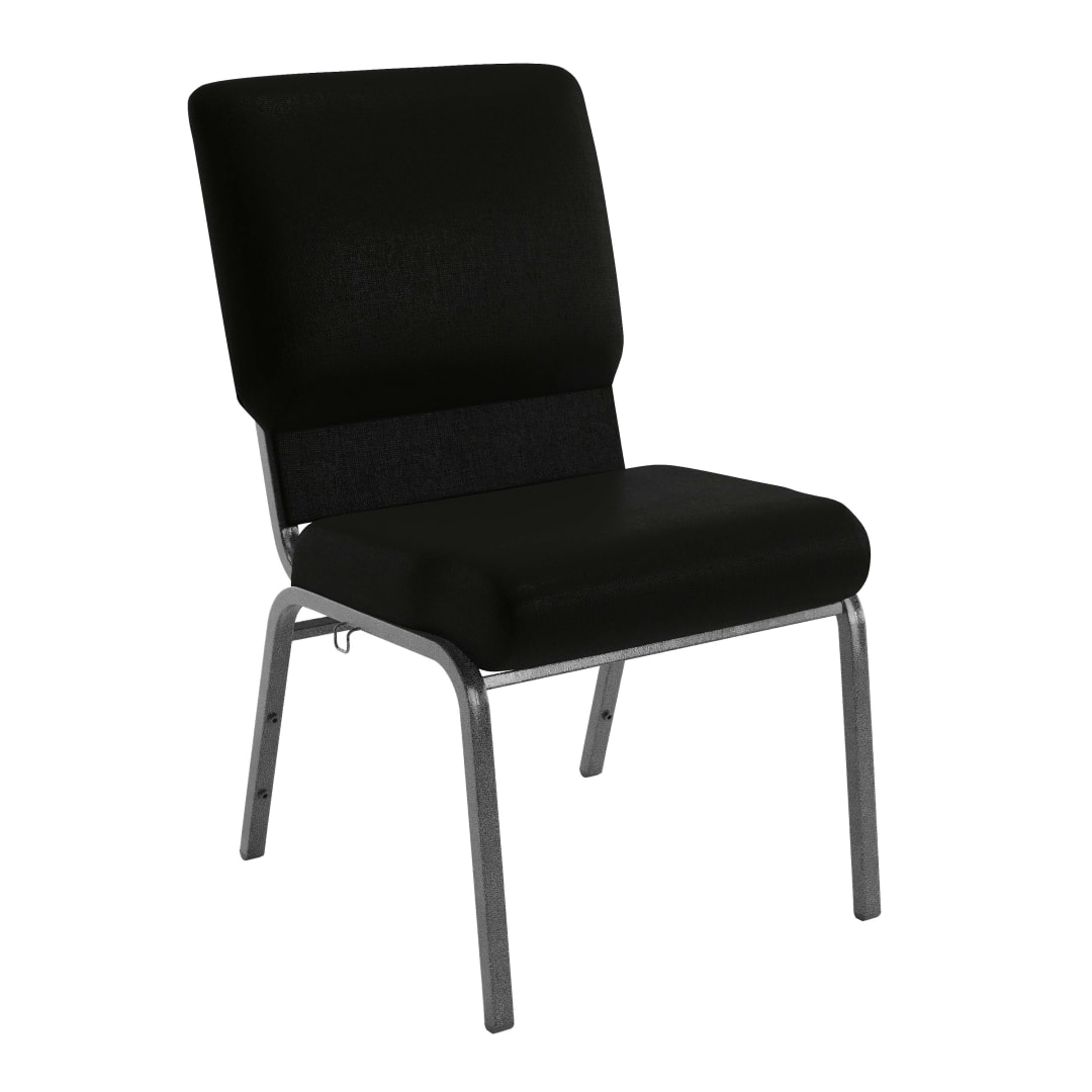 Advantage Black Church Chair 20.5 in. Wide
