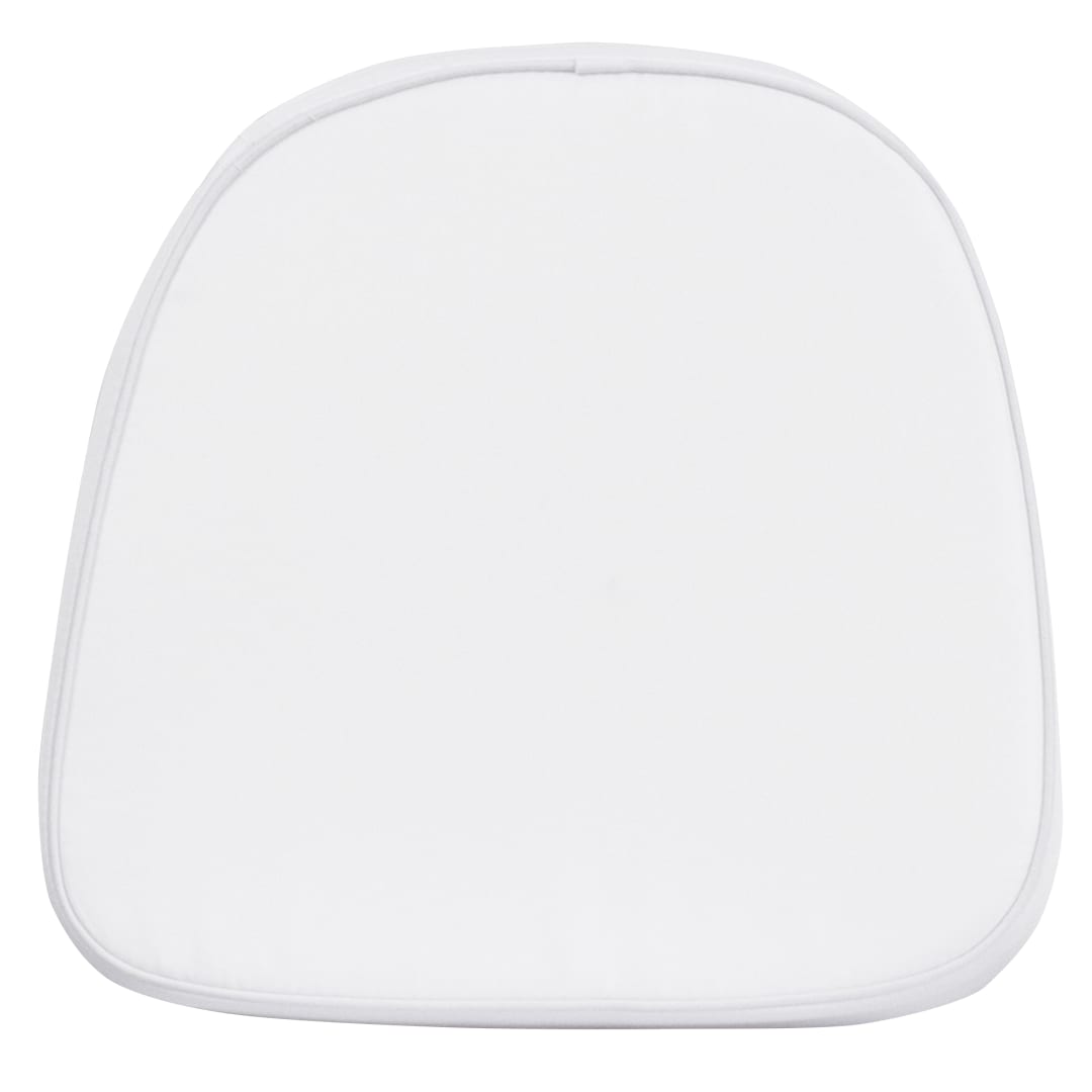 August Kids Soft White Fabric Chiavari Chair Cushion