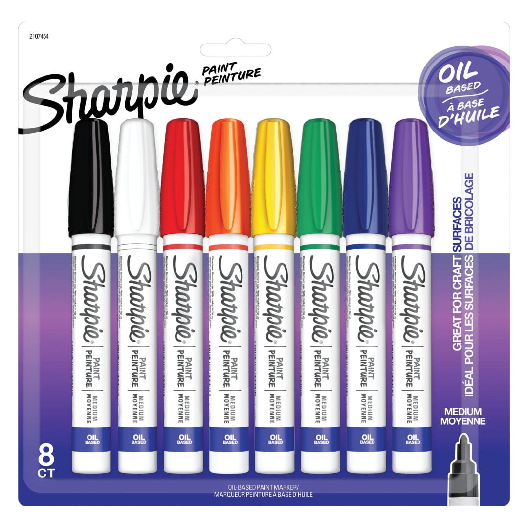 SHARPIE PAINT MEDIUM ASST. 8/CD
